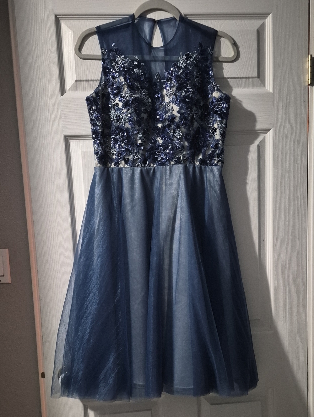 Sparkly halterneck dress